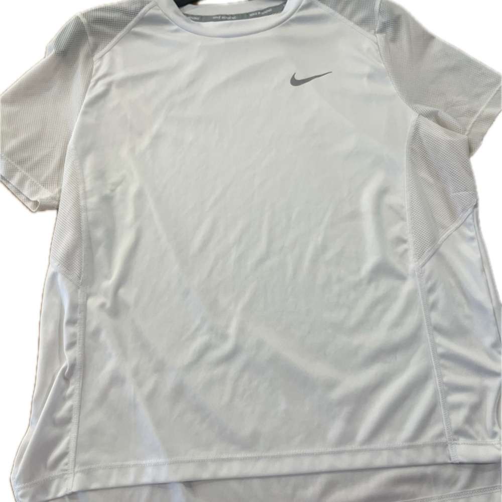 Nike Dri-fit running top white women’s large